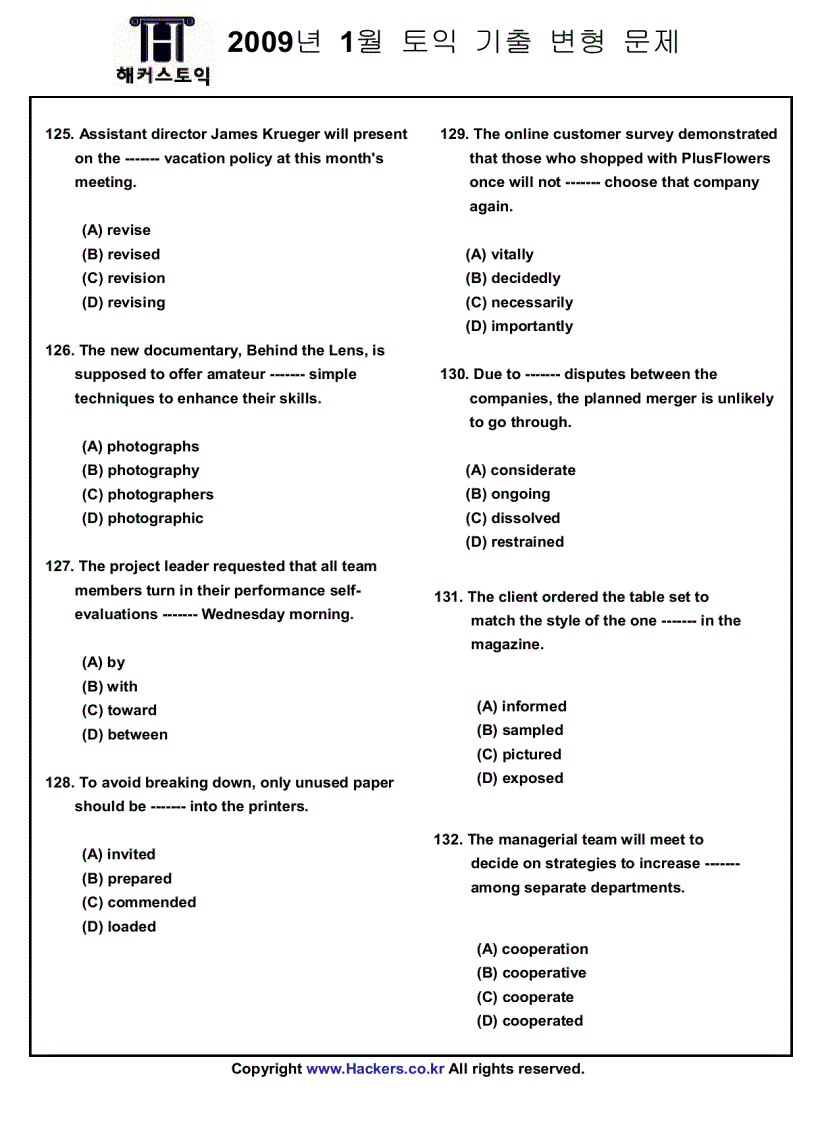 image for page Đề thi toic 2