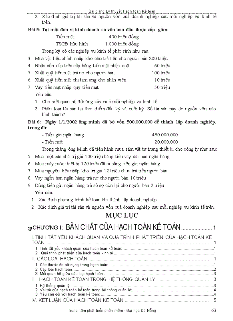 image for page Lý Thuyết Hạch Toán Kế Toán