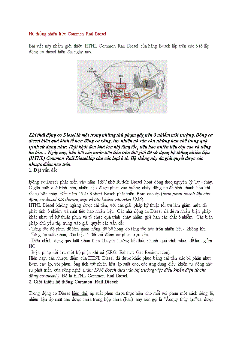 image for page Hệ thống nhiên liệu Common Rail Diesel