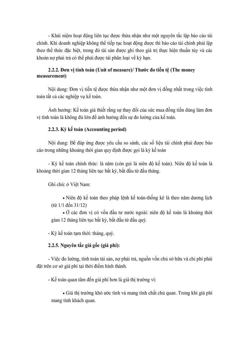 image for page Các nguyên tắc cơ bản của kế toán tài chính