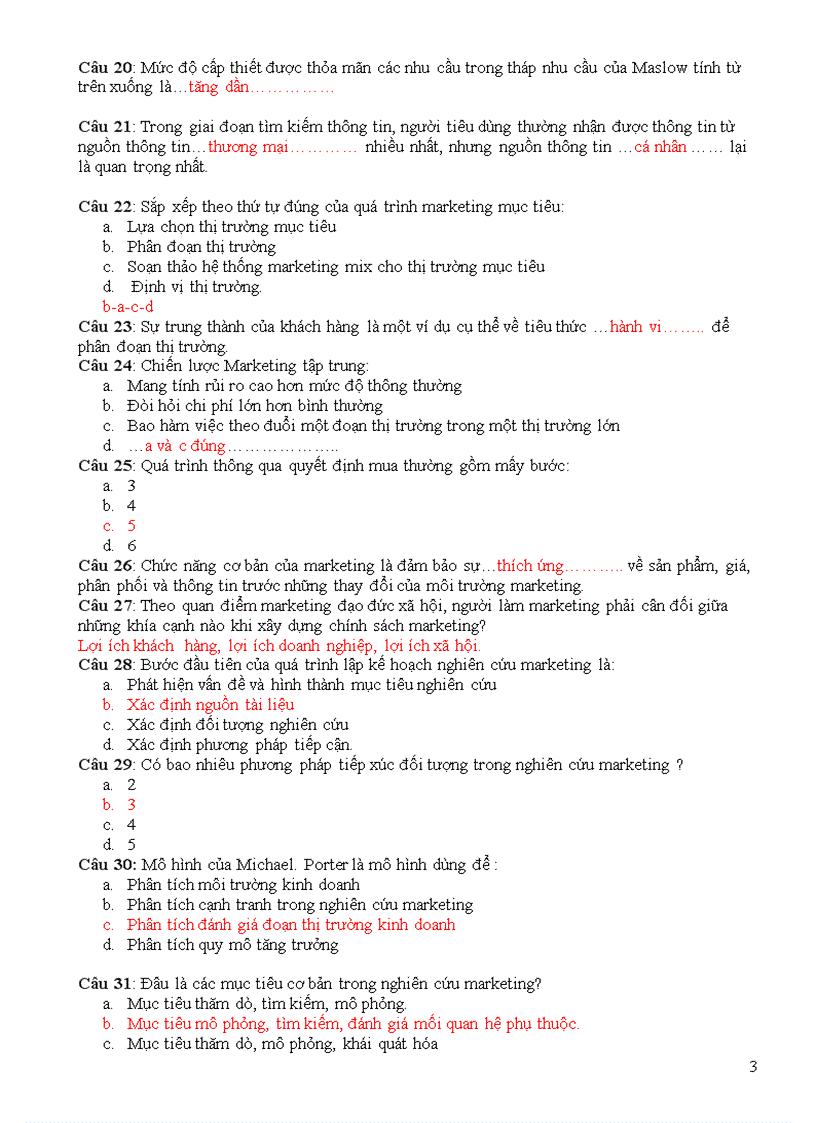 image for page Đề kiểm tra Giữa học phần Môn Marketing căn bản