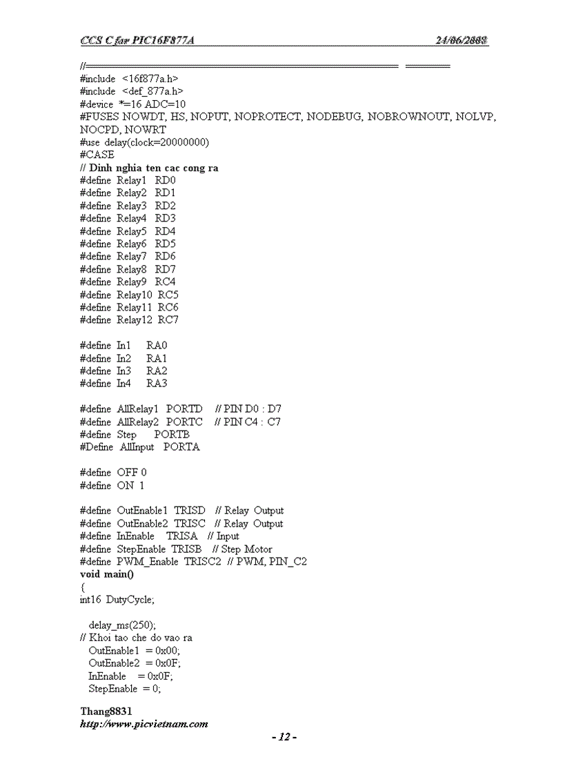 image for page Lập trình cho PIC