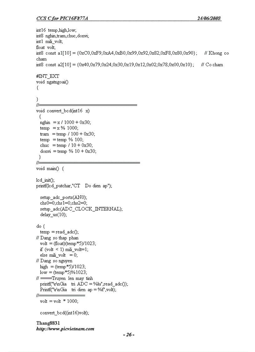 image for page Lập trình cho PIC