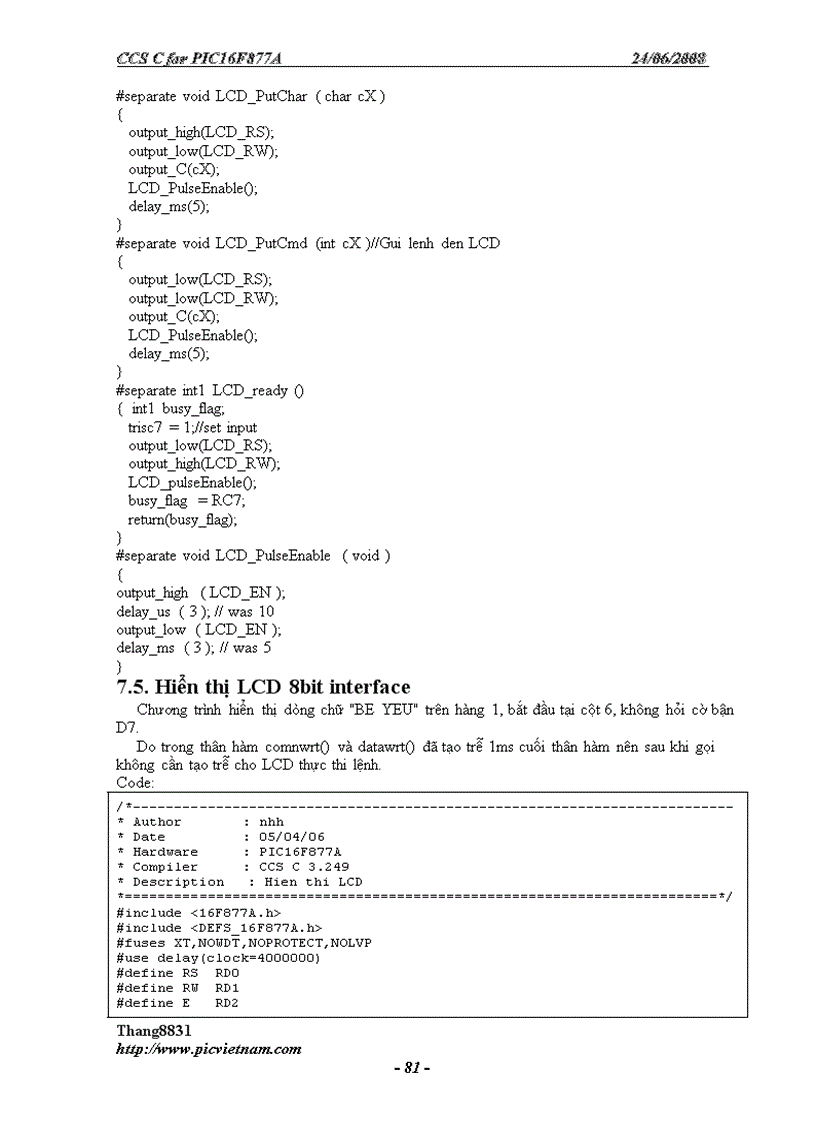 image for page Lập trình cho PIC