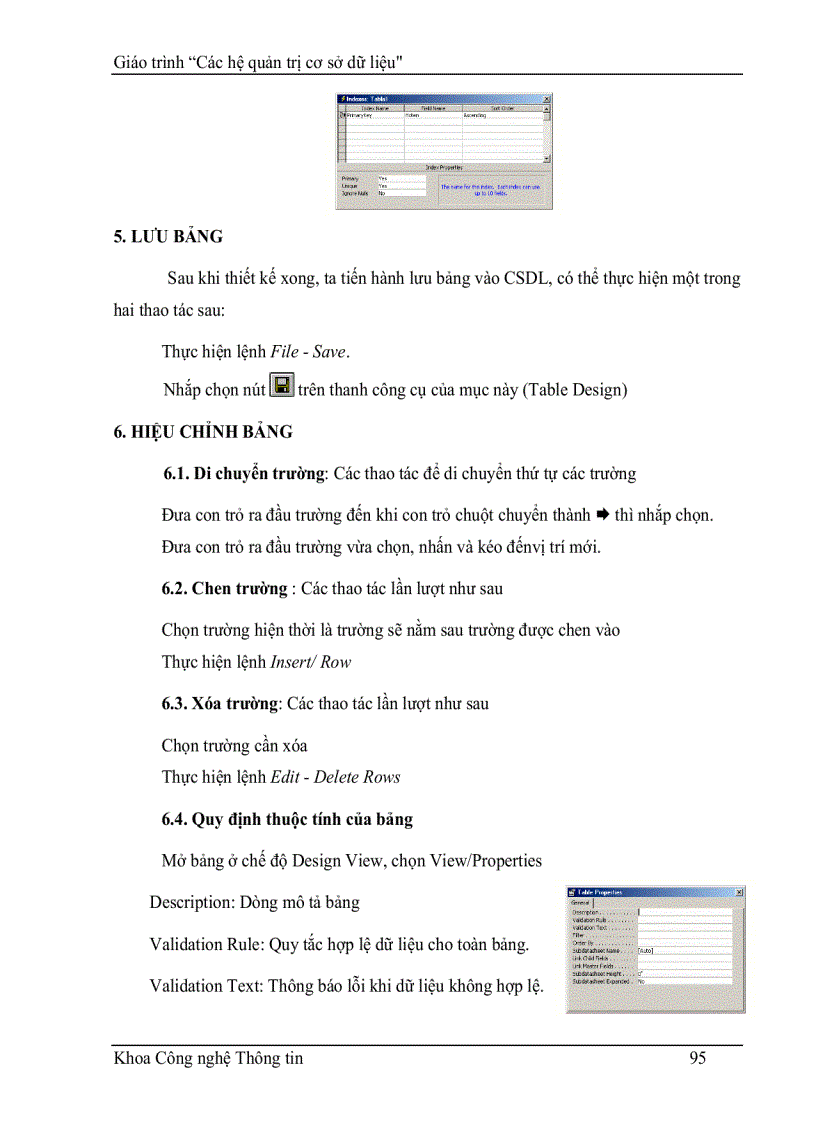 image for page Giáo Trình hệ quản trị cơ sở dữ liệu CSDL ACCESS