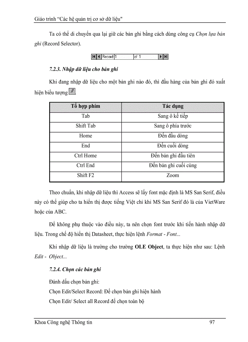 image for page Giáo Trình hệ quản trị cơ sở dữ liệu CSDL ACCESS