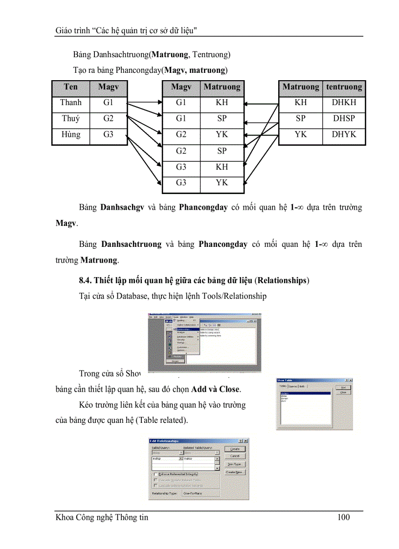 image for page Giáo Trình hệ quản trị cơ sở dữ liệu CSDL ACCESS