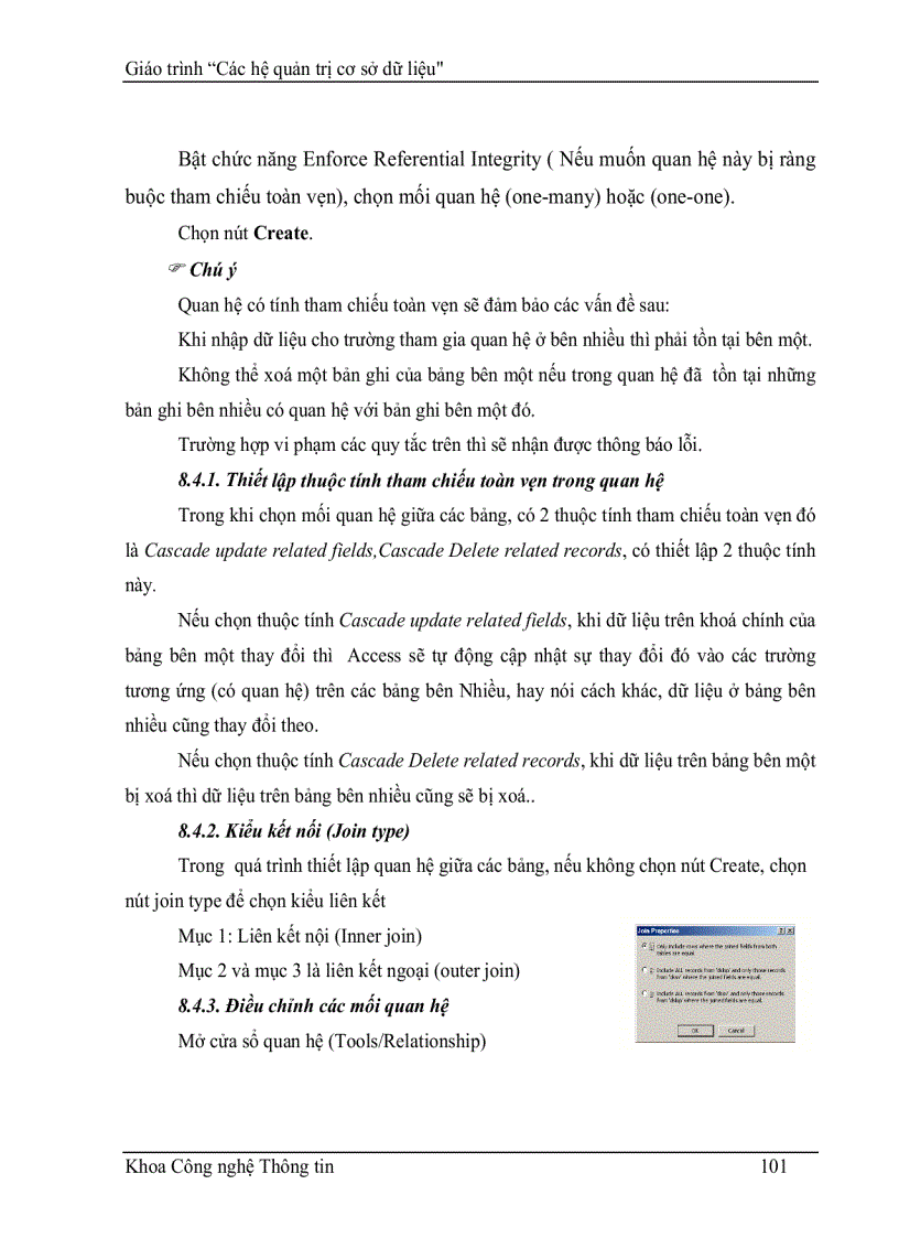 image for page Giáo Trình hệ quản trị cơ sở dữ liệu CSDL ACCESS