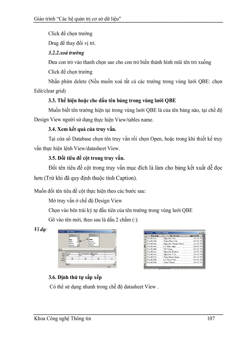 image for page Giáo Trình hệ quản trị cơ sở dữ liệu CSDL ACCESS