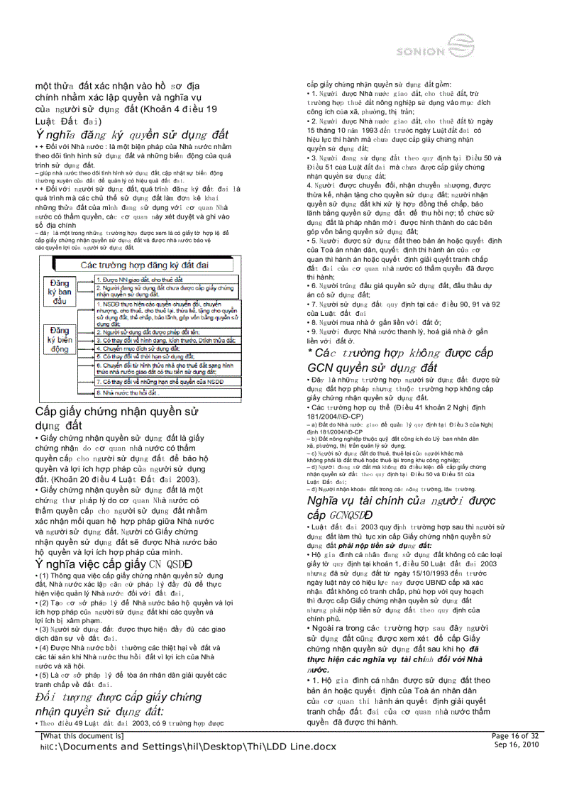 image for page Bài giảng pháp luật về đất đai