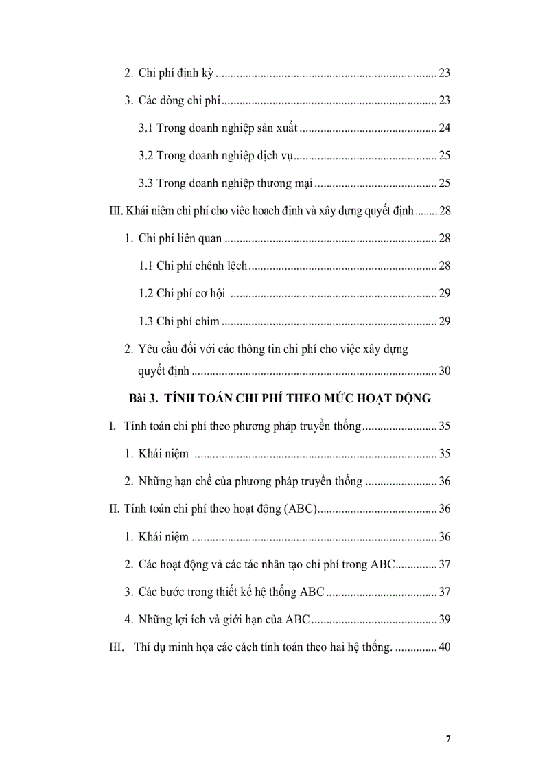 image for page Tài liệu hướng dẫn học tập Quản trị chi phí