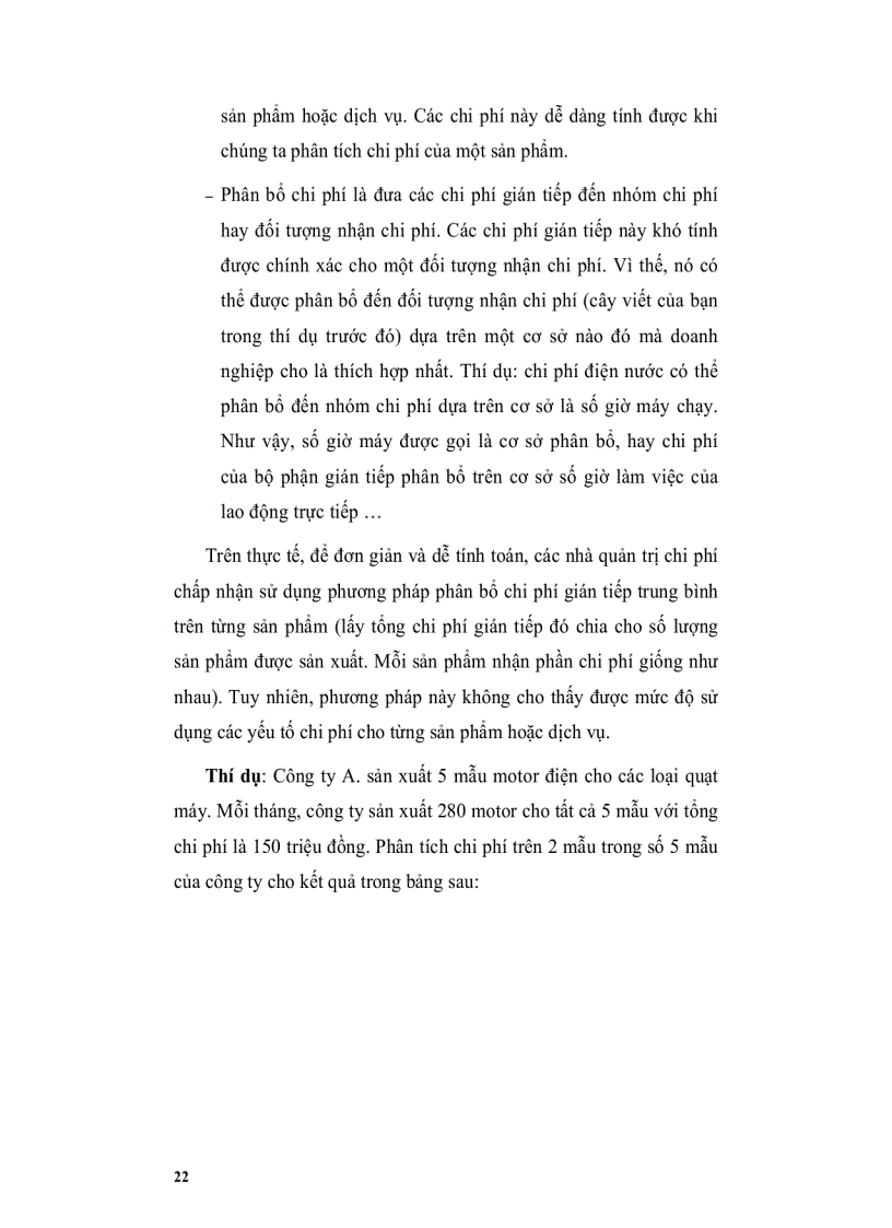 image for page Tài liệu hướng dẫn học tập Quản trị chi phí