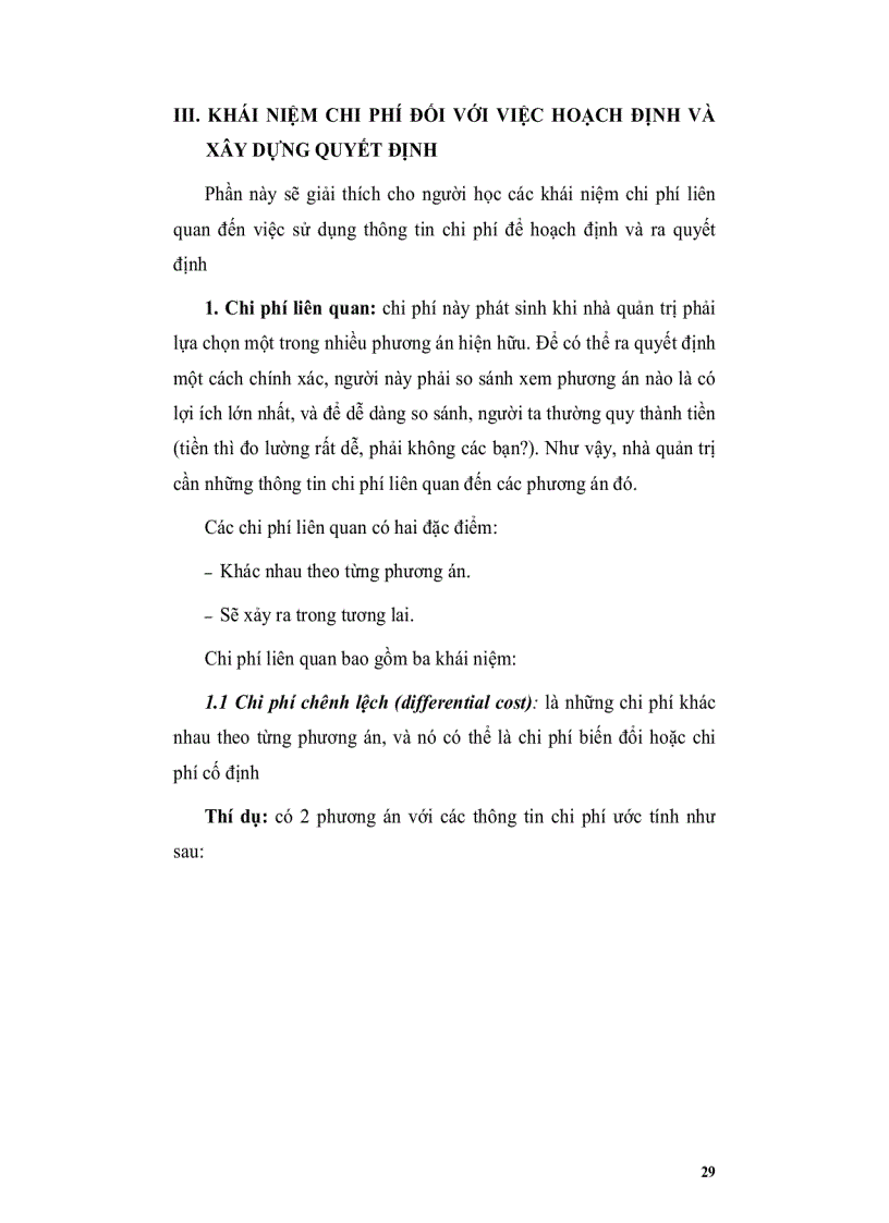 image for page Tài liệu hướng dẫn học tập Quản trị chi phí