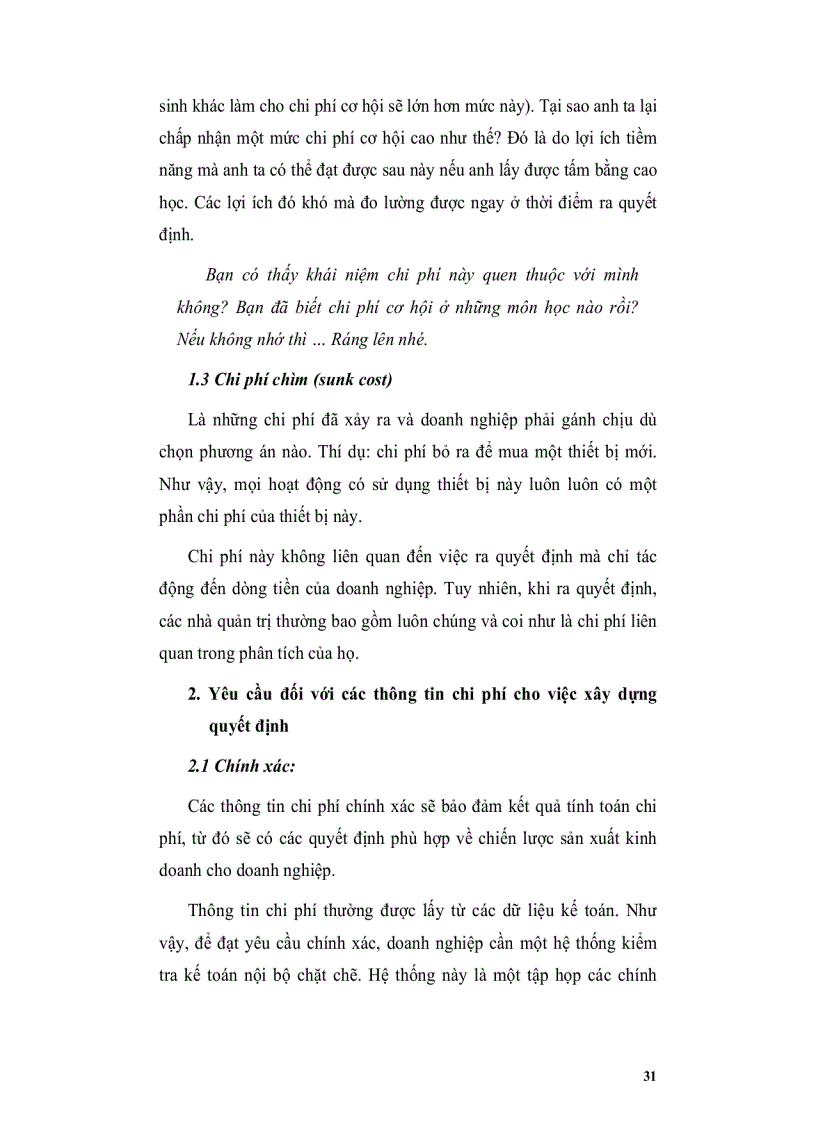 image for page Tài liệu hướng dẫn học tập Quản trị chi phí
