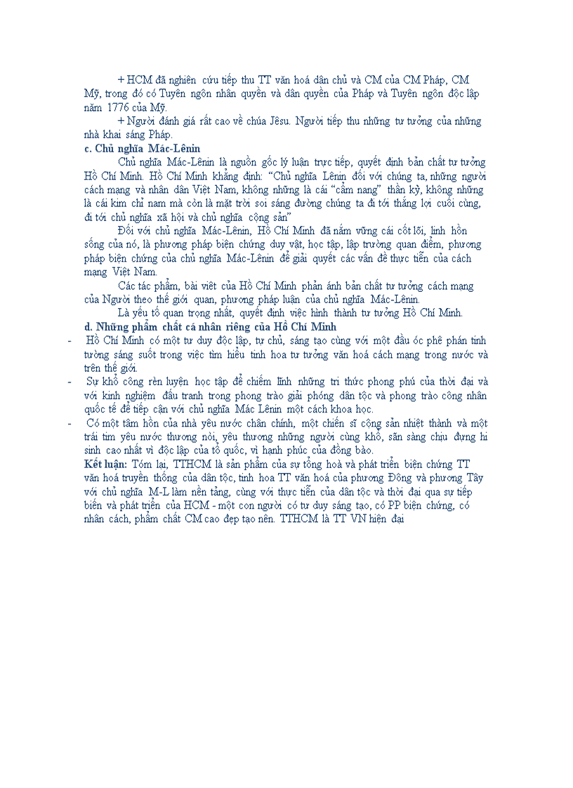 image for page Trình bày nguồn gốc hình thành Tư tưởng Hồ Chí Minh