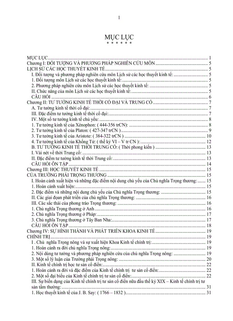 image for page Giáo trình Lịch sử các học thuyết kinh tế