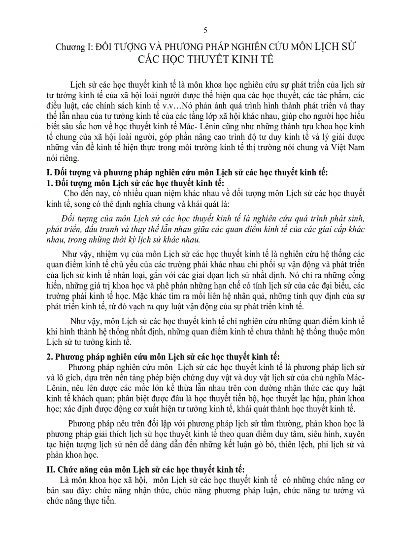 image for page Giáo trình Lịch sử các học thuyết kinh tế