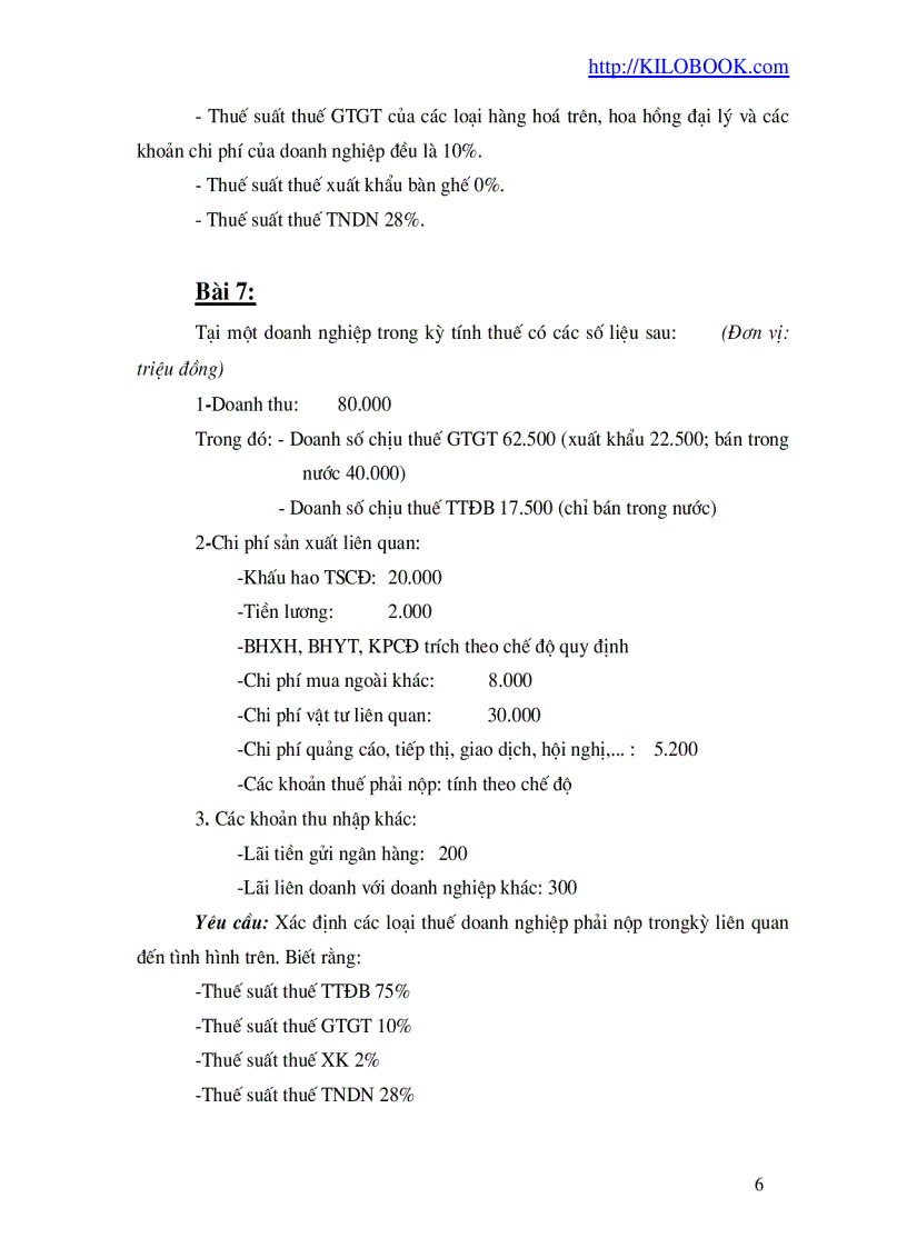 image for page Bài tập Thuế Chưa giải