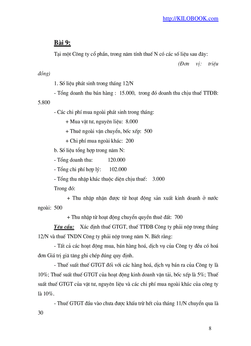 image for page Bài tập Thuế Chưa giải