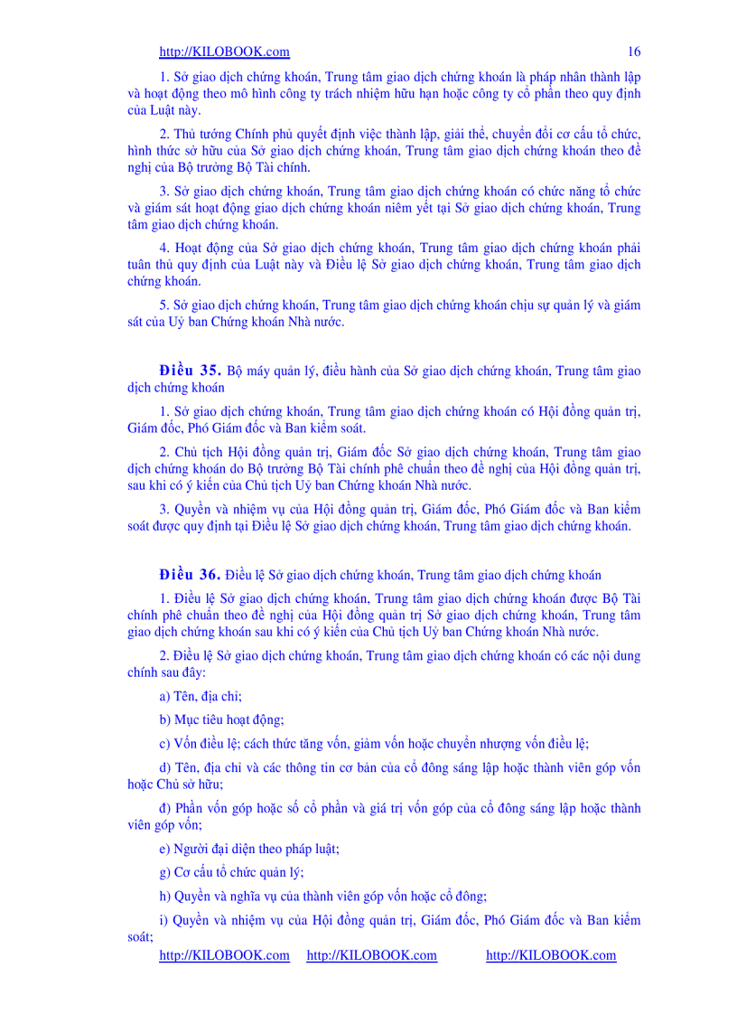 image for page Luật Chứng Khoán 2006