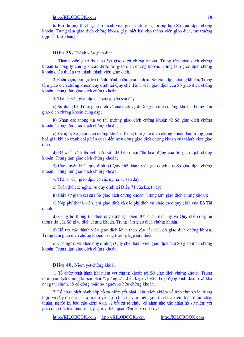 image for page Luật Chứng Khoán 2006