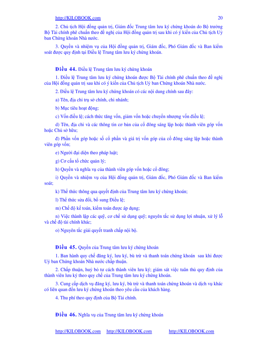 image for page Luật Chứng Khoán 2006