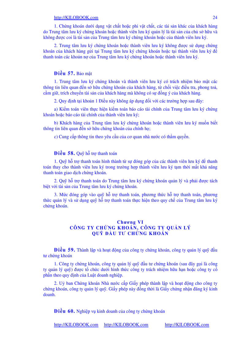 image for page Luật Chứng Khoán 2006