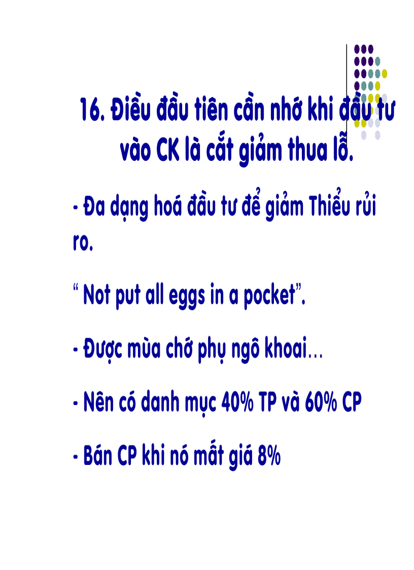 image for page Hướng dẫn đầu tư và một số kinh nghiệm đầu tư chứng khoán ở Việt Nam