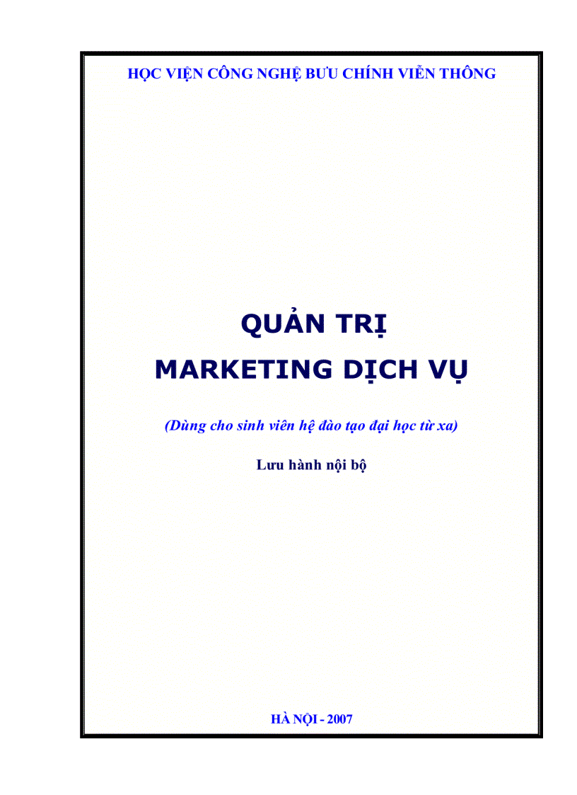 image for page Quản trị Marketing Dịch Vụ