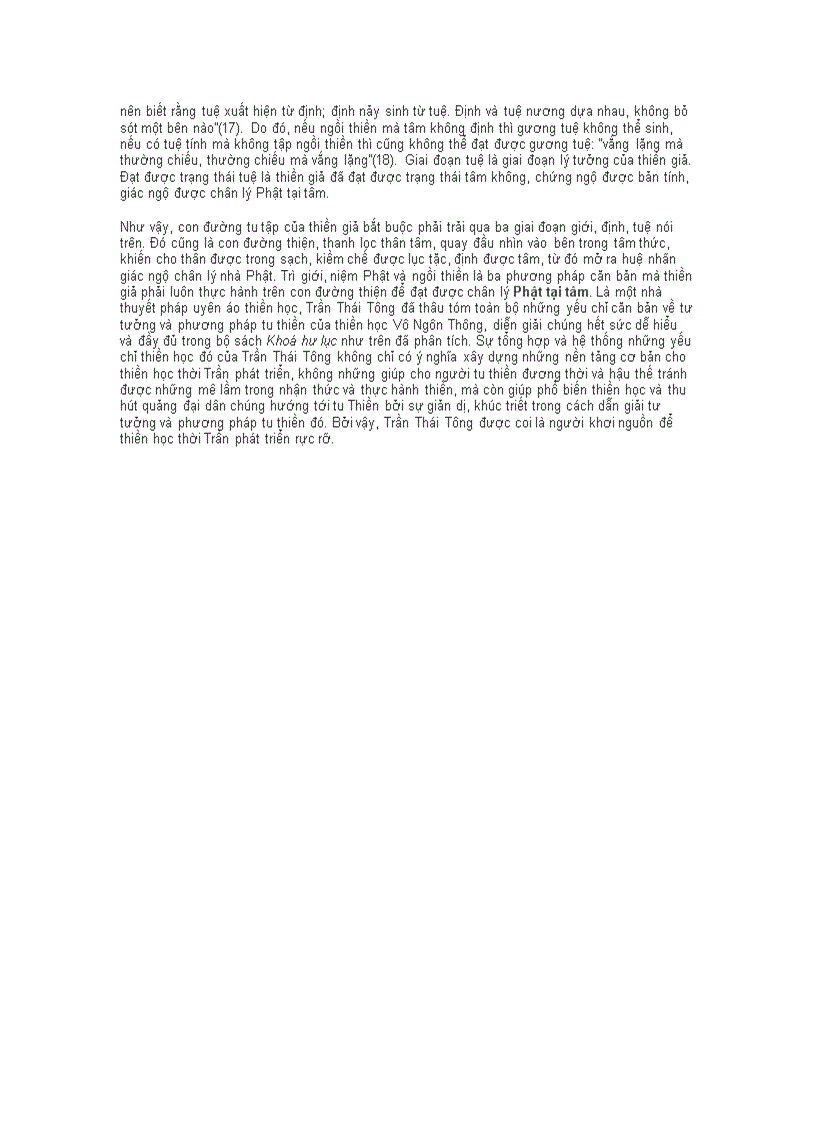 image for page Một số tư tưởng thiền học cơ bản của trần thái tông