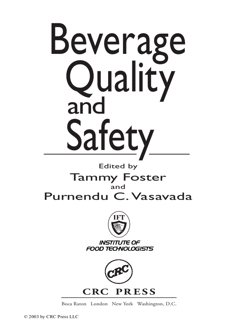 Beverage Quality and Safety