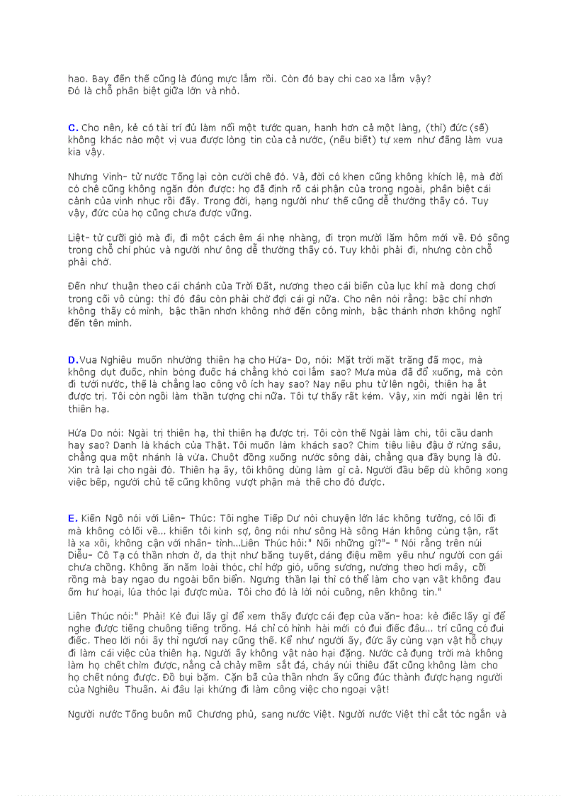 image for page Bình về thiên Tiêu dao du trong Nam Hoa kinh của Trang Tử