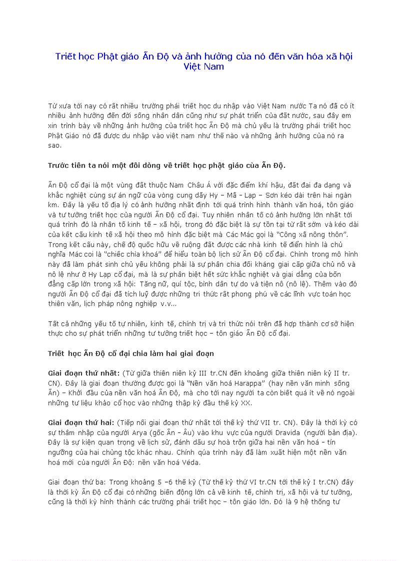 image for page Triết học Phật giáo Ấn Độ và ảnh hưởng của nó đến văn hóa xã hội Việt Nam