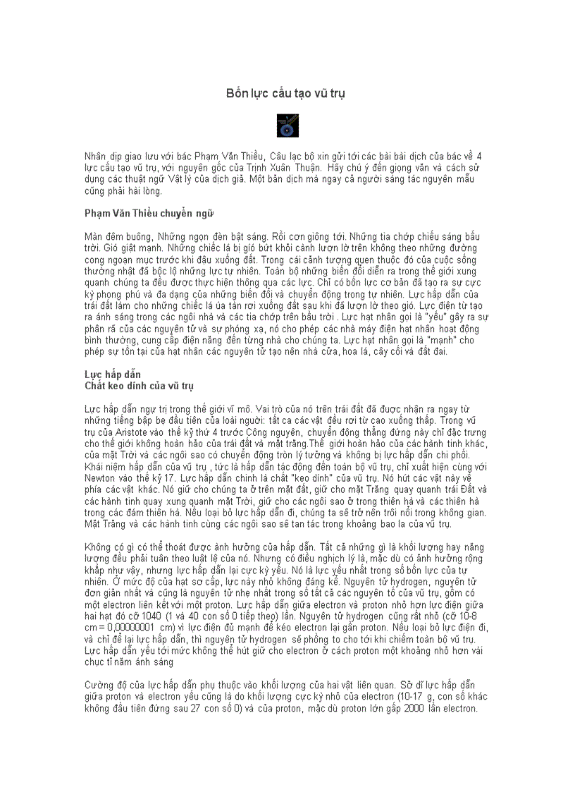 image for page Bốn lực cấu tạo vũ trụ