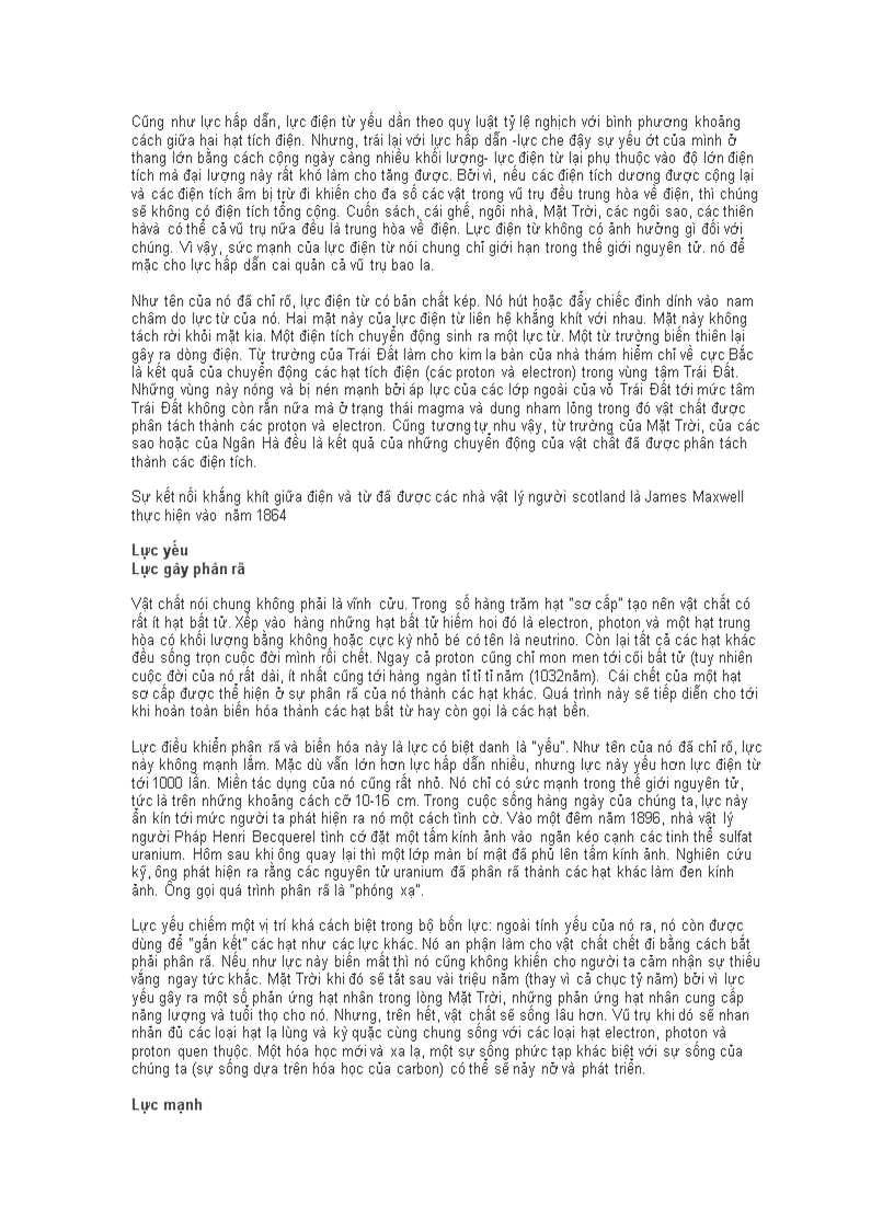 image for page Bốn lực cấu tạo vũ trụ