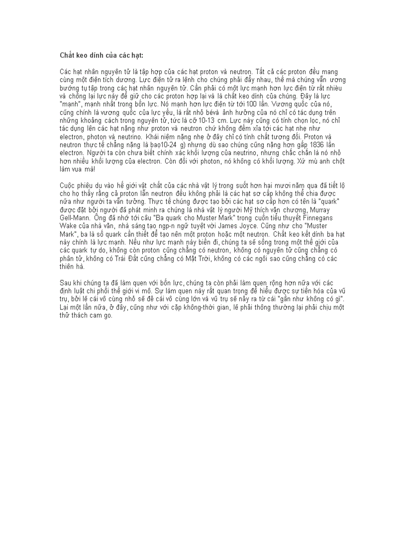 image for page Bốn lực cấu tạo vũ trụ