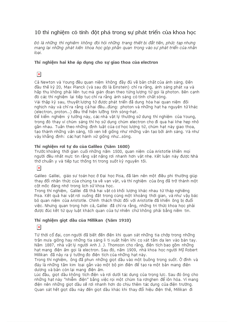 image for page 10 thí nghiệm có tính đột phá trong sự phát triển của khoa học