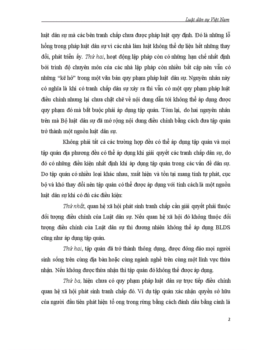 image for page Bài tập cá nhân dân sự module 1 Áp dụng tập quán