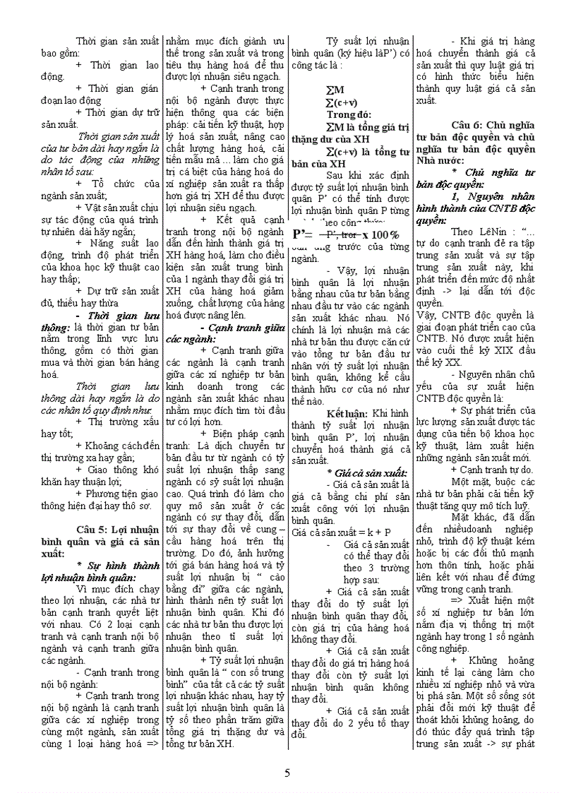 image for page Đề cương kinh tế chính trị Mac Lenin chuẩn Do giảng viên ĐH Sư Phạm Kỹ Thuật TP HCM biên soạn