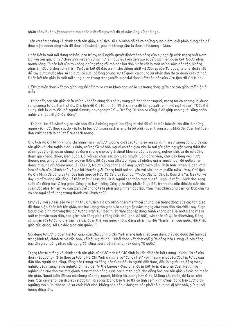 image for page Tư tưởng Hồ Chí Minh về tôn giáo