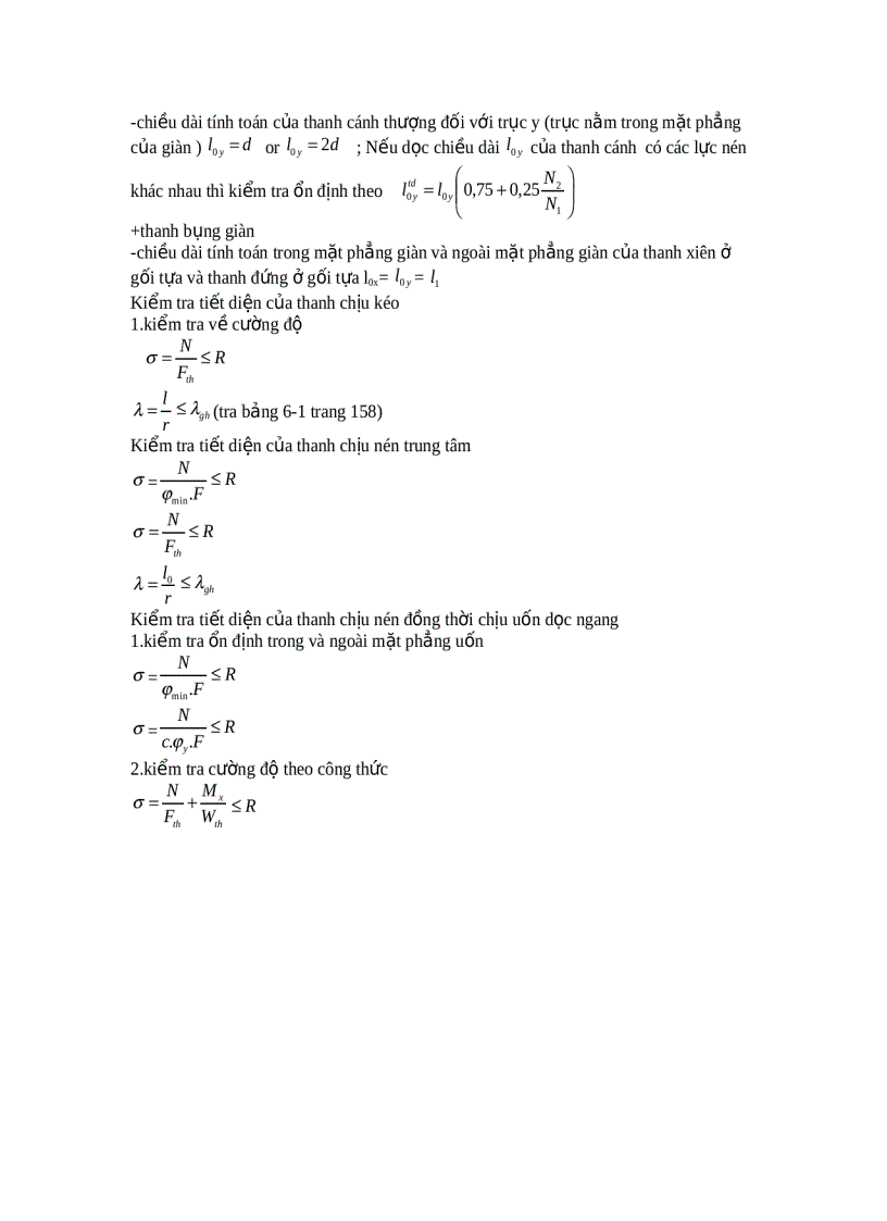 image for page Tổng hợp công thức tính toán Kết Cấu Thép