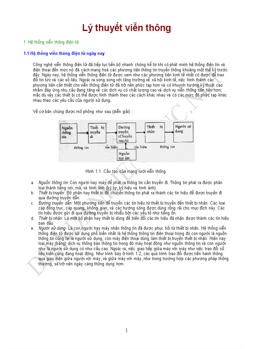 image for page Bài giảng Lý thuyết viễn thông