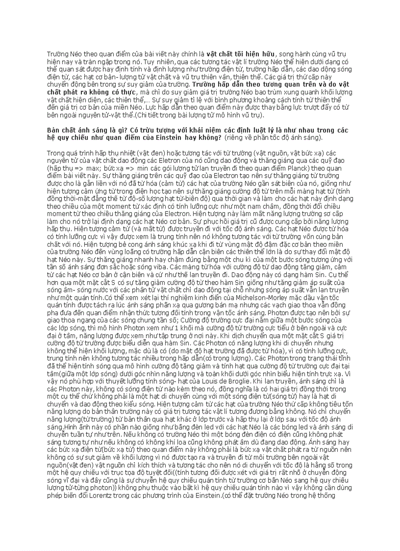 image for page Một góc nhìn khác và một quan điểm mới trong nhận thức bản chất ánh sáng