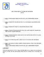 Đề cương môn tư tưởng hồ chí minh