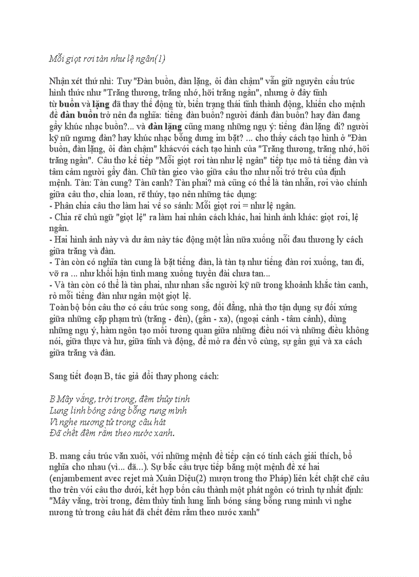 image for page Phân tích bài Nguyệt cầm của Xuân Diệu theo chủ nghĩa cấu trúc