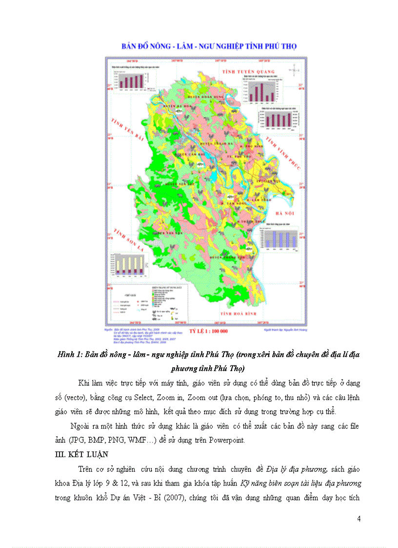 image for page Ứng dụng công nghệ gis geographic information system trong thành lập xêri bản đồ địa lí địa phương phú thọ phục vụ cho giảng dạy và học tập địa lí địa phương