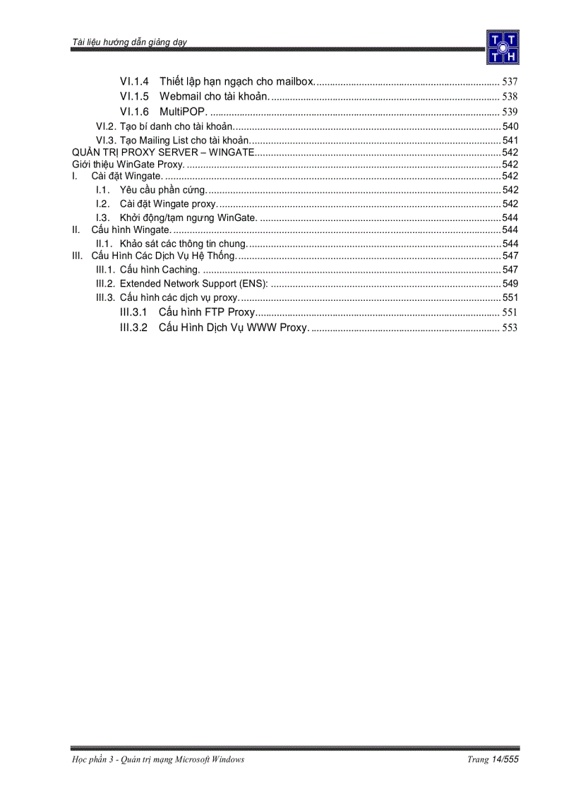 image for page Quản trị mạng Microsoft Windows