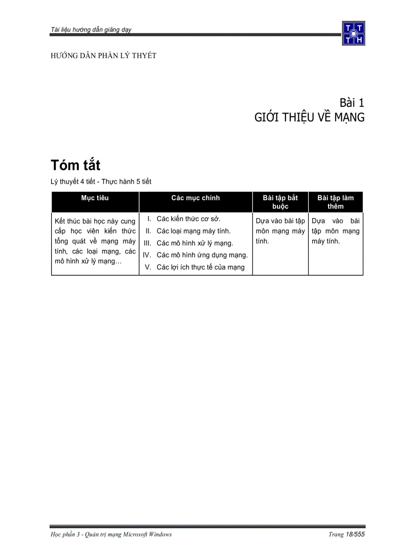 image for page Quản trị mạng Microsoft Windows