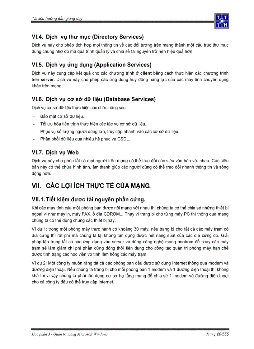 image for page Quản trị mạng Microsoft Windows