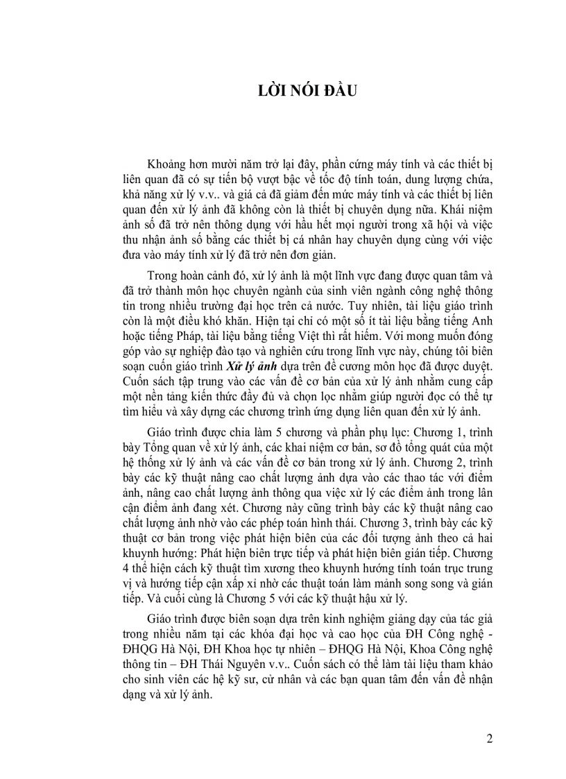 image for page Giáo trình môn học xử lý ảnh